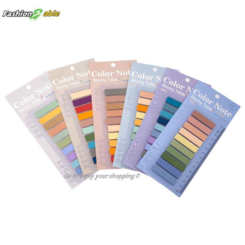 แฟชั่น.shop03 200 แผ่น Morandi Stiy Tabs Stiy Notes Index Tabs Page Markers Memo Pad Stiers Notepad 