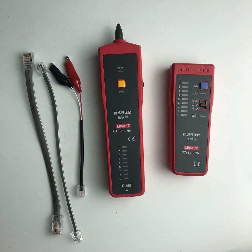 Clearance UT682 ตัวค้นหาสายเครือข่ายสายป้องกันการรบกวนสายตระเวนตัวค้นหาสายเครื่องทดสอบสายเคเบิลเครือ