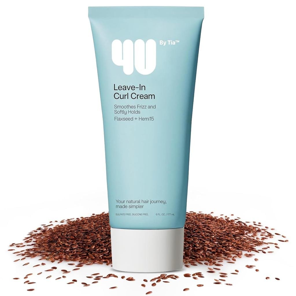 4U by Tia Leave-In Curl Dinning Cream - Achieve Bouncy, Frizz-Free Curls - 3A-4C Hair Type Cream สํา