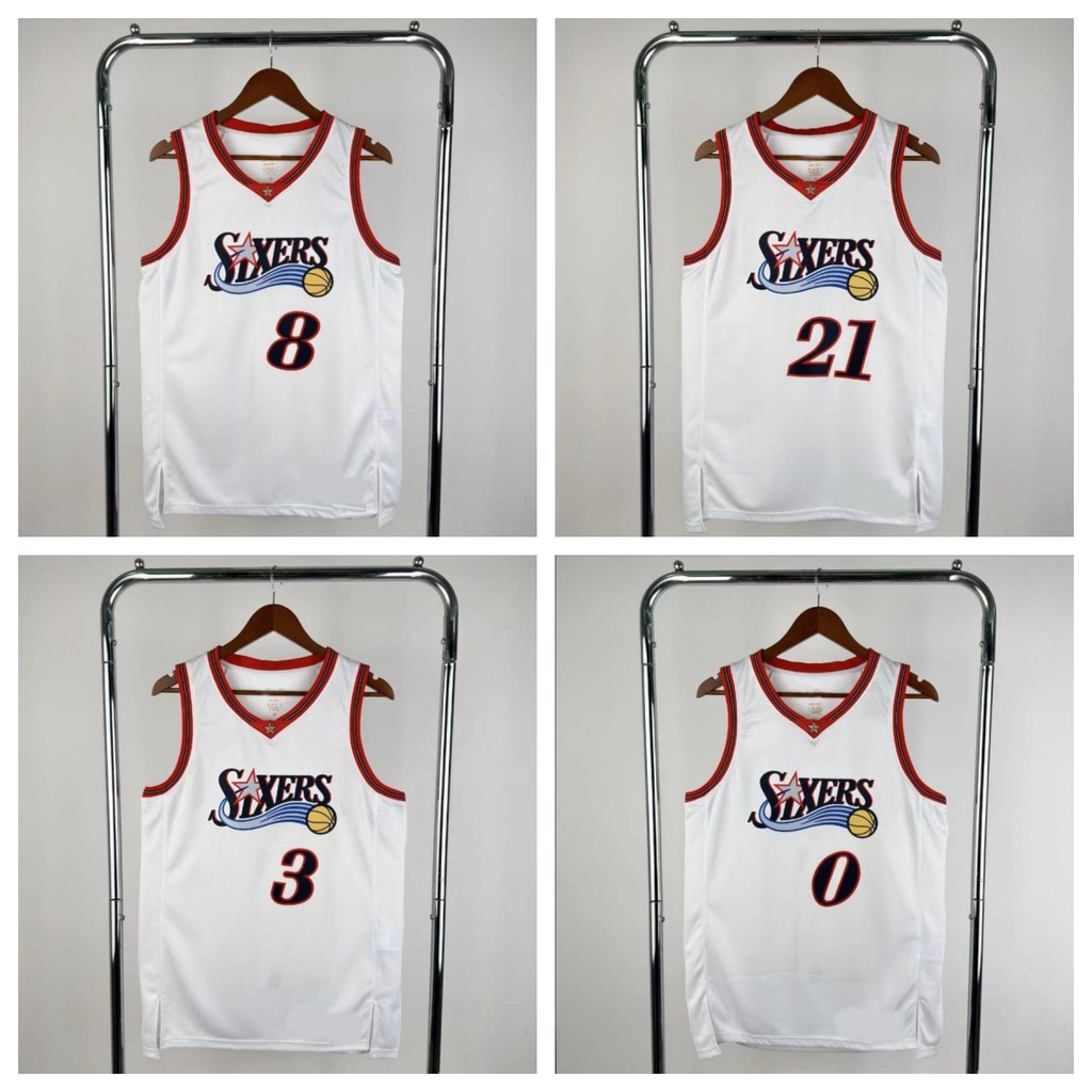 [กดร้อน]2026 เสื้อบาสเก็ตบอล Philadelphia 76ers Have Logo George Allen Iverson City Edition Jersey