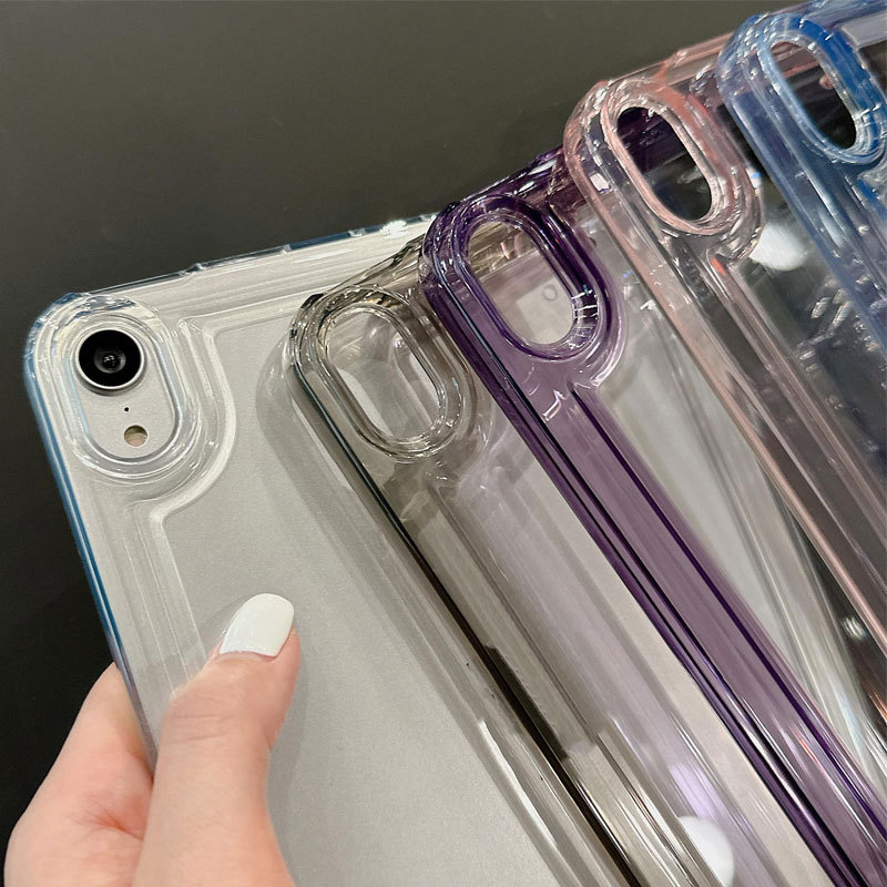 เคสไอแพด for Air1 2 Gen5/6 Gen12/11/10 Gen7/8/9 Air4/5 Pro11 Air6 7 8 Mini 4 5 6 7 เปลือกอะคริลิกใสแข็ง
