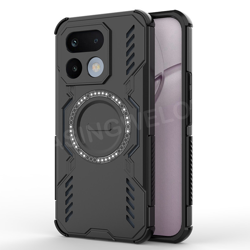 เคสโทรศัพท์สําหรับRealme 16 Pro + 16 Pro 5G 4G 2026 เกราะปลอกแม่เหล็กกันกระแทกMatte Hardตาข่ายกระจายความร้อนBreathableฤดูใบไม้ร่วงป้องกันกรณีปกหลัง