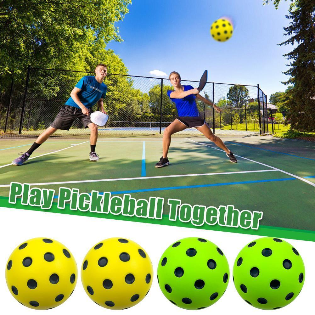 Pickleball ลูกบอลโฟม Pu โฟมในร่ม Pickleballs Consistent Bounce Practice Ball สําหรับเด็ก S0z7