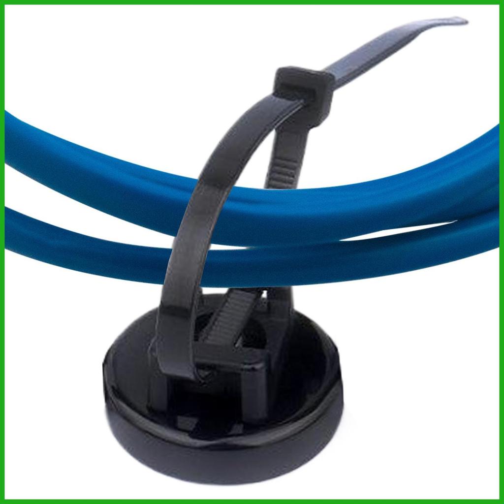 สาย Zip Tie Holder การจัดการสายเคเบิล Zip Tie Mount ประหยัดพื้นที่การจัดการสายไฟ Organizer สําหรับ W