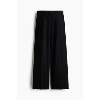H&M(เอชแอนด์เอ็ม) กางเกงทรงตรงผูกเชือกเอว Women Tailored drawstring trousers 1313695_1