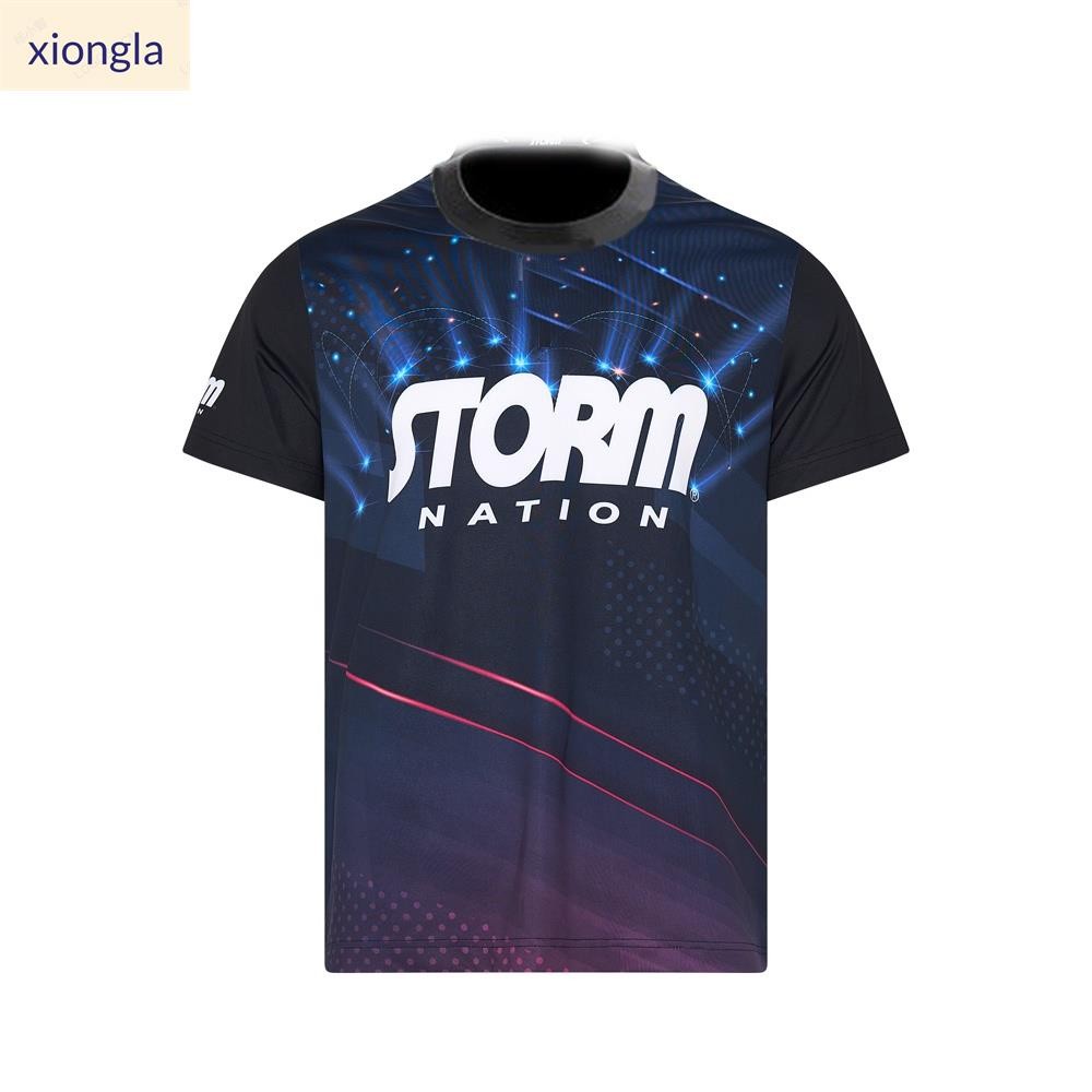 Xiongla Storm Bowling Jersey ST-BC-07 (กรมท่า/ม่วง)