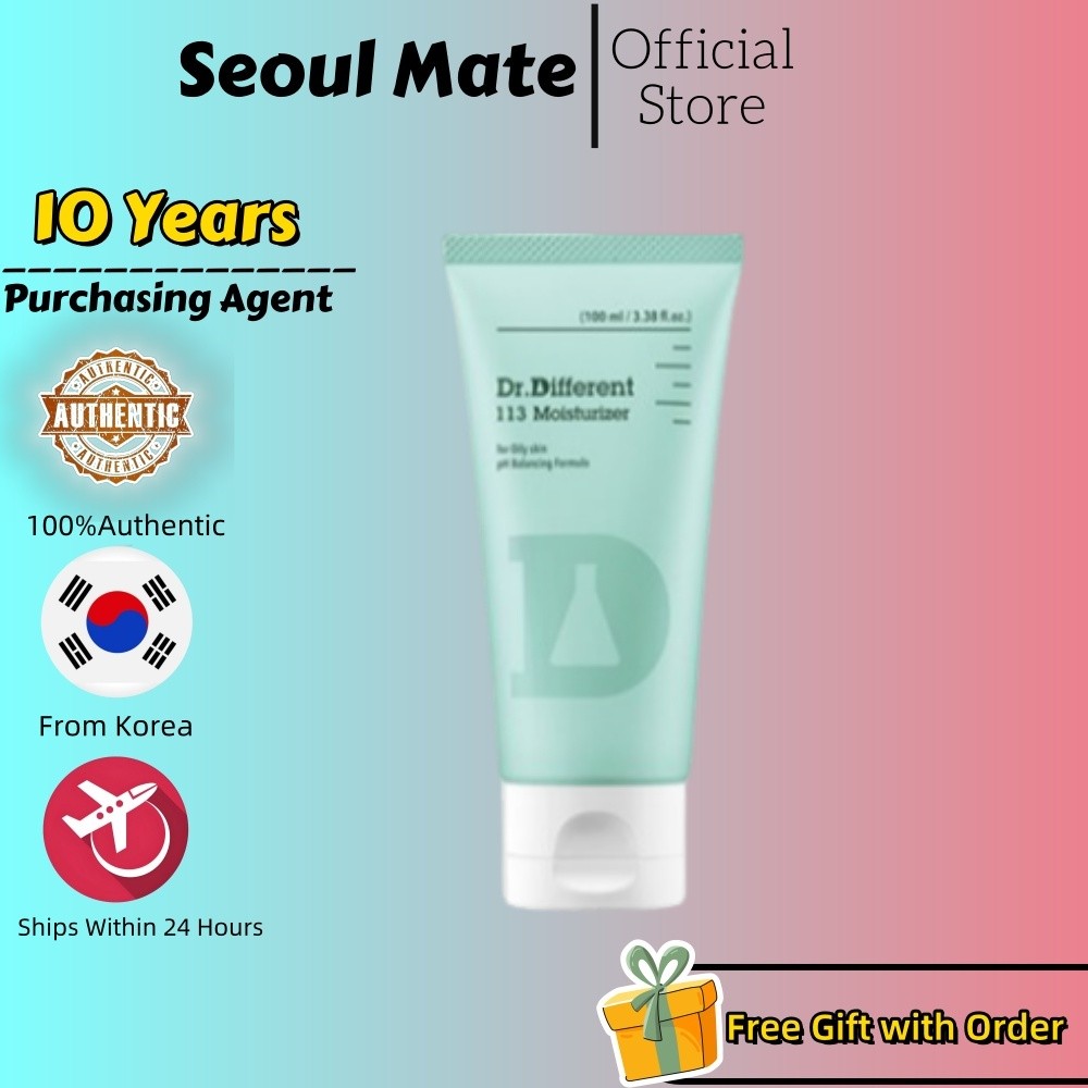 [Dr.Different] 113 มอยส์เจอร์ไรเซอร์โลชั่น | 100มล | ครีมปรับสมดุล pH สําหรับผิวมันและรูขุมขน