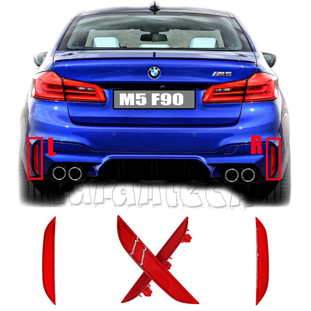 ตัวสะท้อนแสงด้านหลังสําหรับ 18-22 BMW M series Fit F90 M5 CS xDrive sDrive กันชน N/S ซ้ายขวา