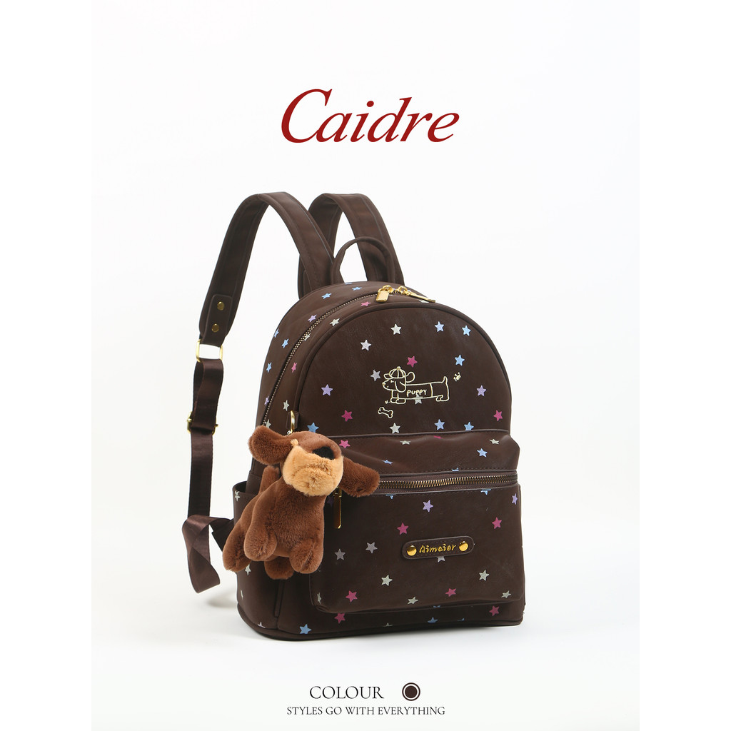 Caidre Star กระเป๋าเป้สำหรับนักเรียนหญิง ขนาดเล็ก น้ำหนักเบา สะดวกในการเดินทาง