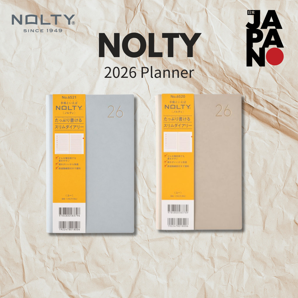 Nolty U Planner 2026 Weekly Beige 6520 (Starts December 2025)