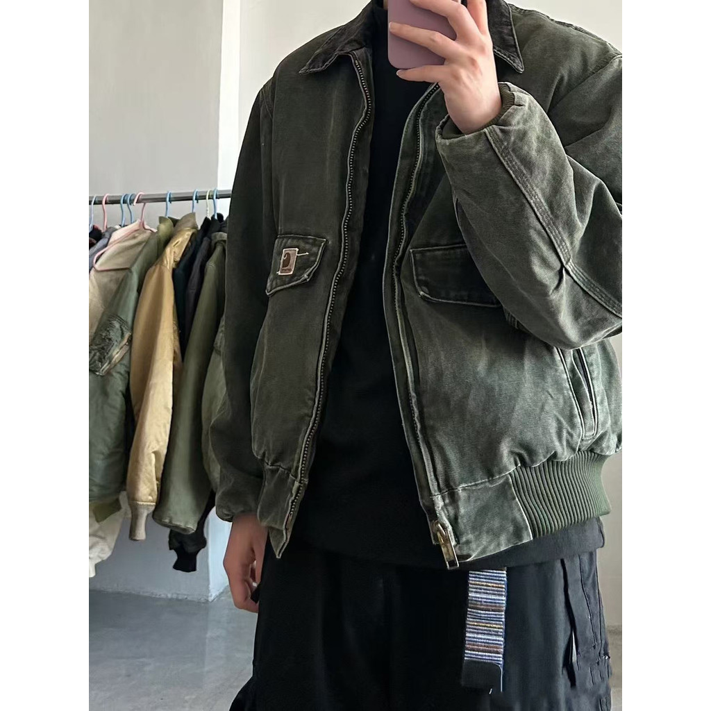 4UIU Carh'''t Japanese-style retro J165Santa Fe Washed Vintage Canvas Thickened Oversized Jacket Coa