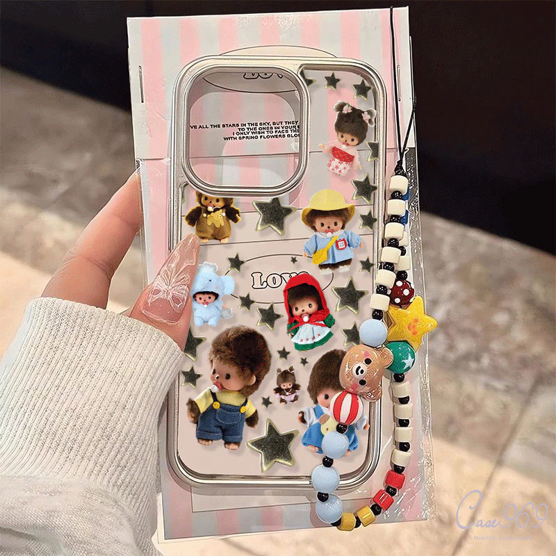เคสไอโฟน 17 สำหรับ IPhone 17 12 16 15 11 13 Pro Max 7 14 8 15 Plus X XS Max SE 2020 เคสโทรศัพท์รูปตุ๊กตาโมจิชิสุดน่ารัก