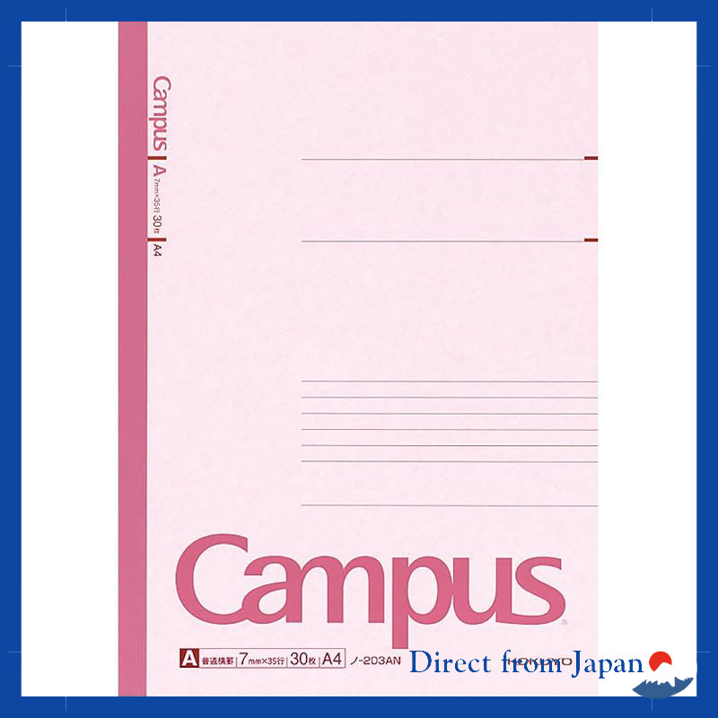 Kokuyo Campus Notebook A4 A-Sized 30 Sheets No. 203A