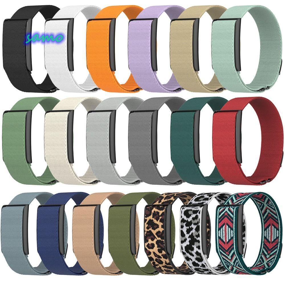 SAMO Sport Band, สายรัดติดตามฟิตเนสแบบปรับได้ไนลอน, คุณภาพสูง 22 มม.ออกแบบห่วงสายรัดข้อมือทดแทนระบายอากาศสําหรับ Amazfit Helio สาย