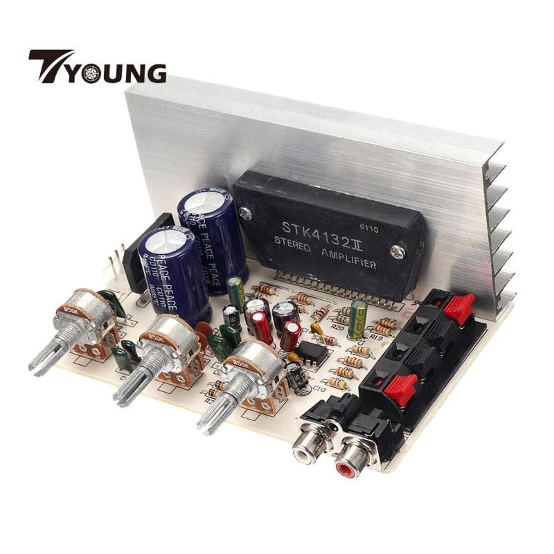 [มีจําหน่าย] DX0408 100W Channel Digital Power Audio เครื่องขยายเสียงสเตอริโอ DC 12V สีเขียว