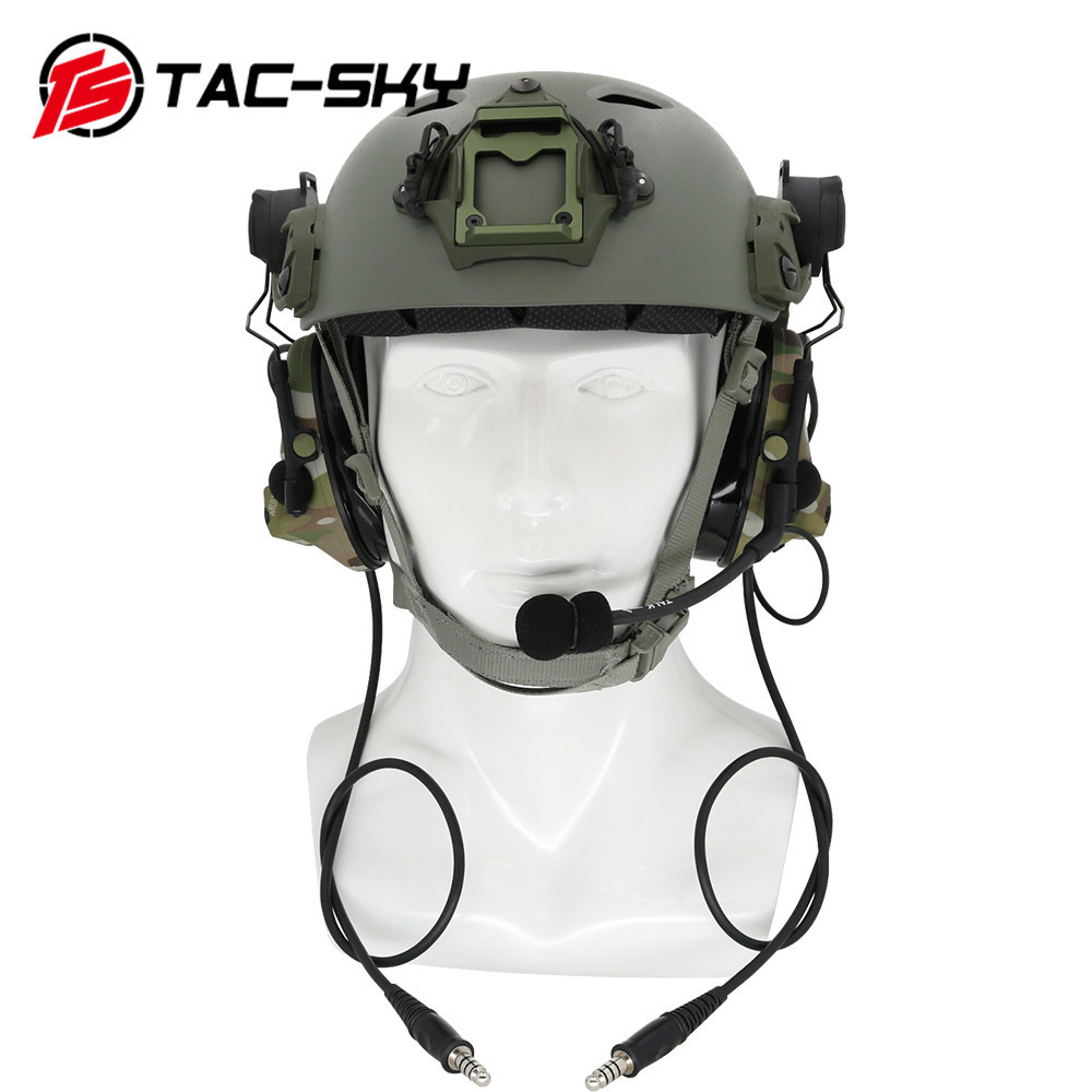 TAC-SKY COMTAC III หูฟังซิลิโคนลดเสียงรบกวน พร้อมระบบราง CAMOARC