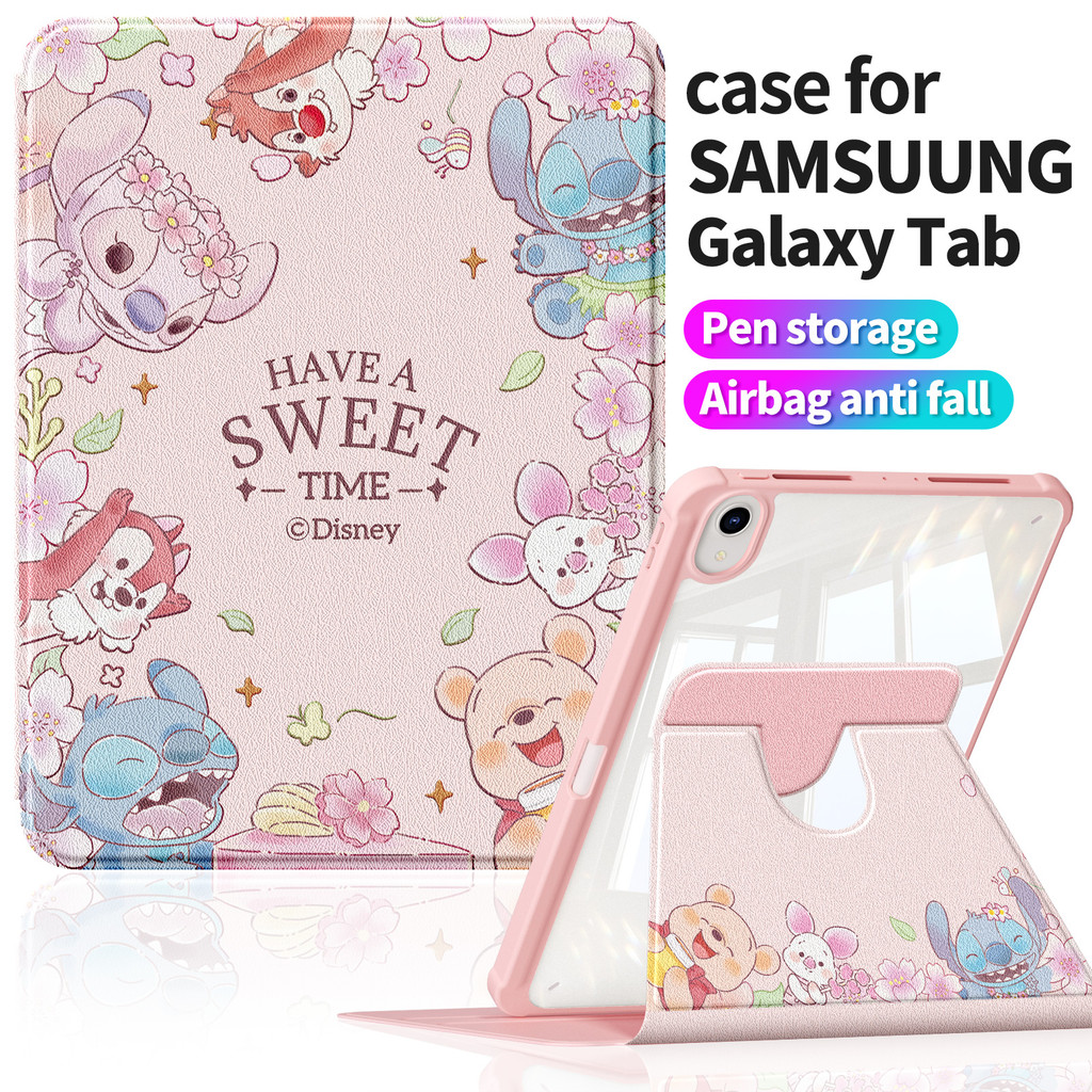 เคสอะคริลิค Samsung Tab S9+ S10+ 12.4" | Tab S7 FE S7+ ขอบนุ่มสไตล์ดอกไม้สด | Tab S11 11" Tab A11 11" Matte Cover 360°A1522 梦花园