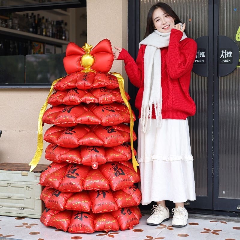 【กรุงเทพจัดส่งสินค้า】Chinese New Year Decoration Balloons ของตกแต่งวันตรุษจีน อุปกรณ์ประกอบฉากถ่ายรูป ปีใหม่ ราคา ถูกที่สุด ดีลบีเคเค แกลเลอรีภาพที่ 7