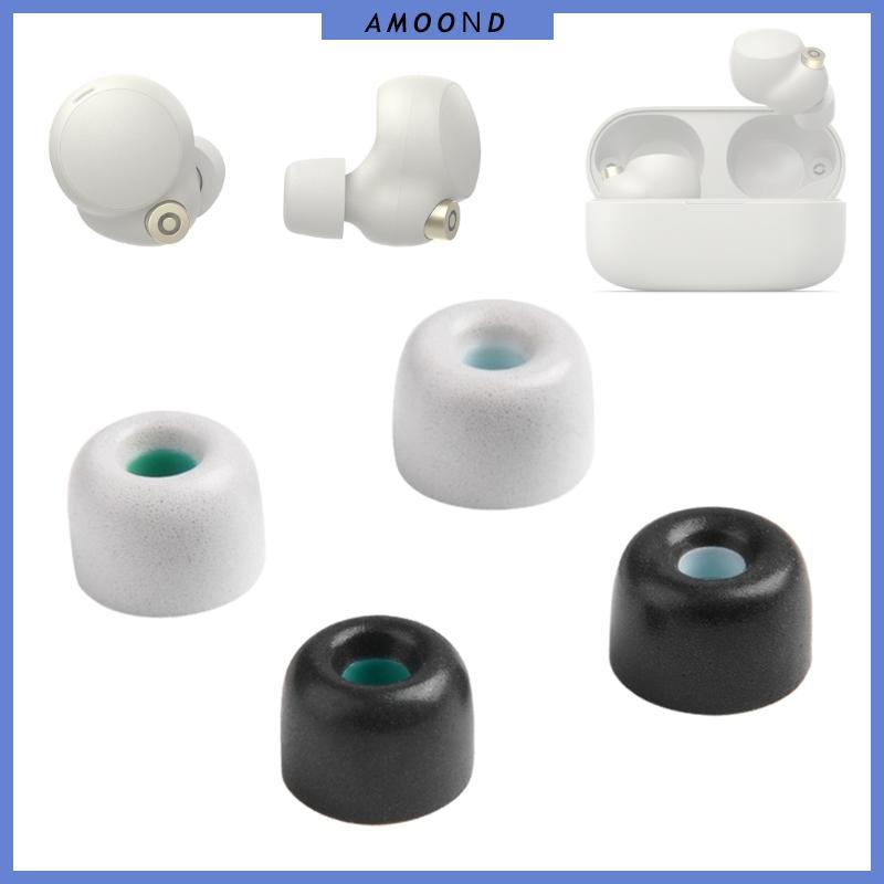 AMOOND จุกหูฟังโฟมนุ่มที่อุดหูหูฟังสําหรับ WF-1000XM4 หูฟังหูฟัง