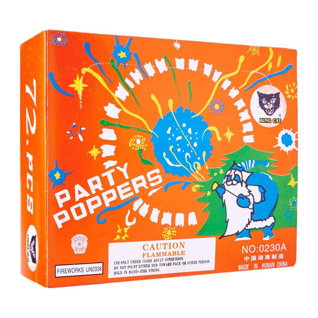 Party Poppers 72 แพ็ค/กล่อง