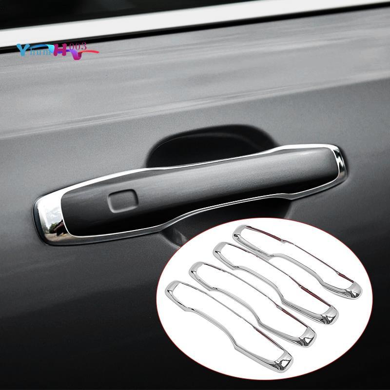[yhumh003]สําหรับ XC60 XC90 S90 2018 2019 ABS Chrome Car Out มือจับประตูฝาครอบ Trim 4 ชิ้น