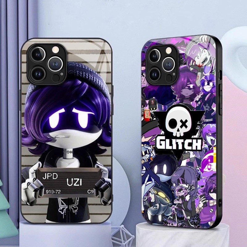 Murder Drones UZI 06 กระจกนิรภัยสําหรับ IPhone 16 15 14 13 12 11 Pro XS Max Plus Mini X XR 8 7 6s SE