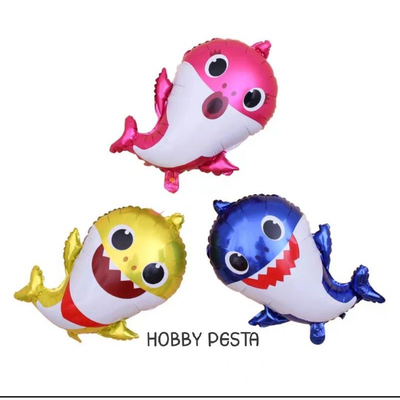 JUMBO SHARK BABY FOIL BALLOONS / JUMBO SHARK BABY CHARACTER BALLOONS