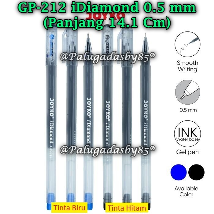 (1 ชิ้น) WHOLESALE JOYKO GP-212 iDiamond 0.5 mm Gel Pen / Joyko GP-212 Pen (1 ชิ้น)
