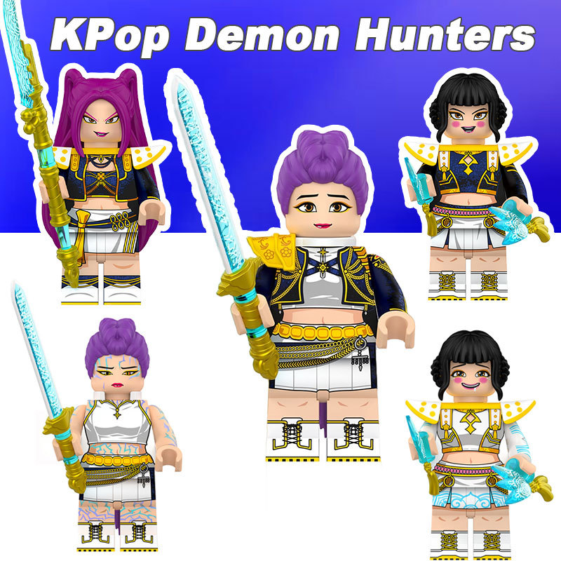 บล็อกของเล่นรูปการกระทําKPop Rumi Mira Zoeyรุ่นสะสมของเล่นของขวัญสําหรับเด็กและแฟนๆ