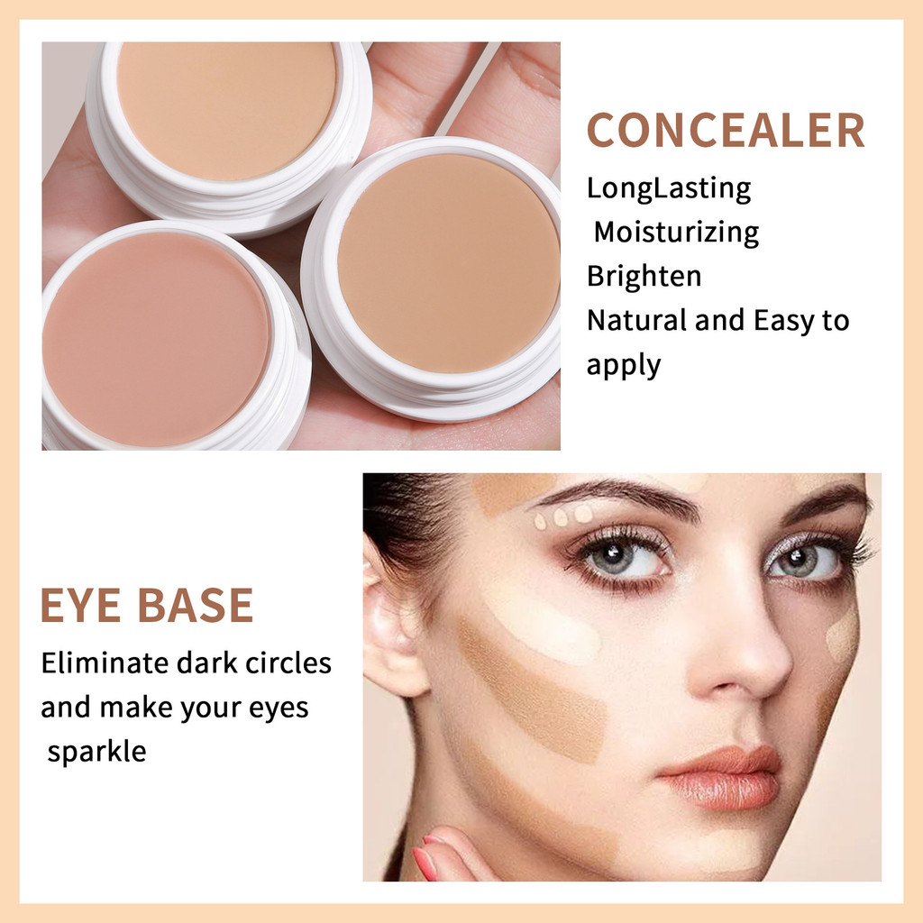 QIC Softening CONCEALER Foundation Service Fit Cover Tattoos Spots Dark Circles คอนซีลเลอร์