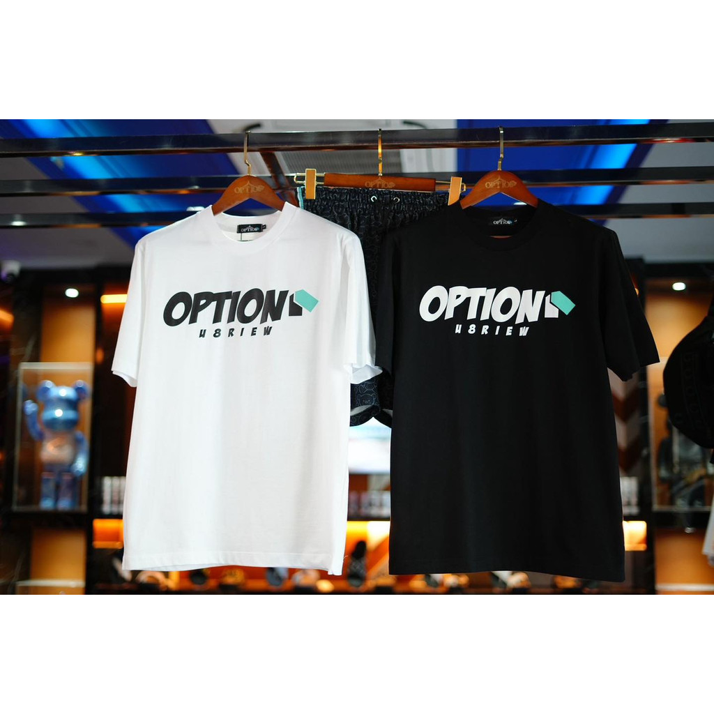 เสื้อยืด Option ชุด Set Option X U 8ริ้ว 🐻🐥ผ้าฝ้ายแท้  S-5XL