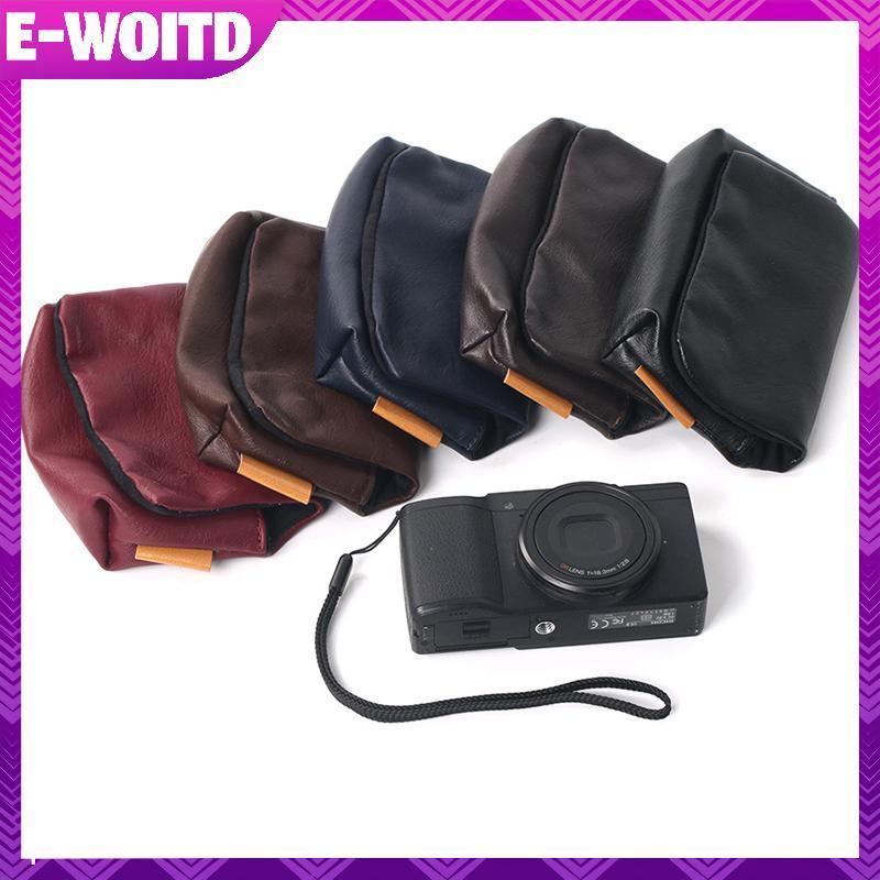 E-WIOTD กระเป๋ากล้องนุ่มสําหรับ TG-5 H60 ZV1 LX10 TZ90 TZ85 W300 W100 AW130 RICOH GRII E-WIOTD