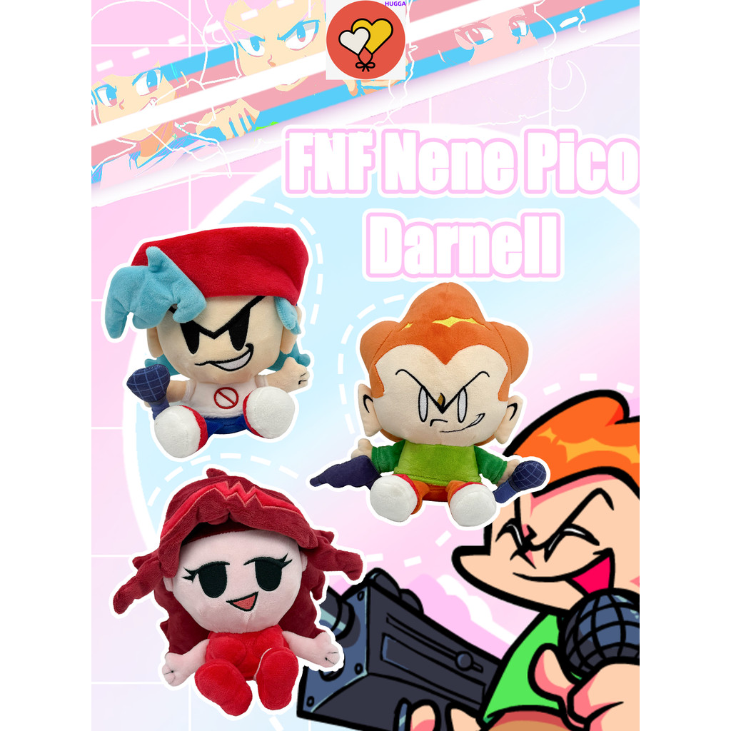 ❤ฮักก้า❤ FNF Nene Pico Darnell ตุ๊กตาตุ๊กตาสนุกเกมตุ๊กตาของเล่นเด็กวันเกิด Stuff ของเล่น Party Excha