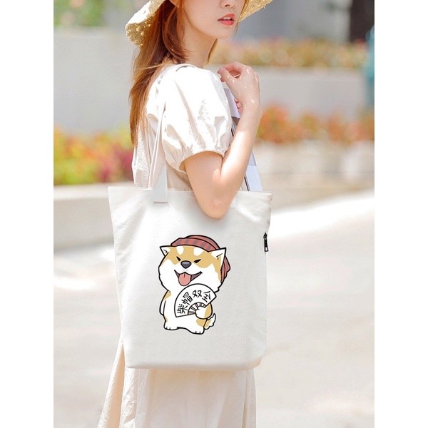 JP8 [SG Seller]Shiba Premium Japanese Tote Bag✨ [รวดเร็ว DISPATCH]