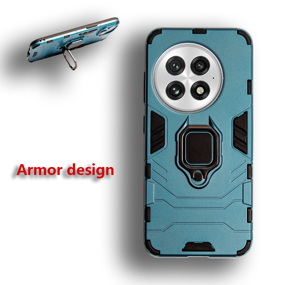 เกราะทหารสําหรับ OnePlus 13 PJZ110 Kickstand ป้องกันเคสโทรศัพท์แหวนแม่เหล็ก Heavy Duty กันกระแทกผิว