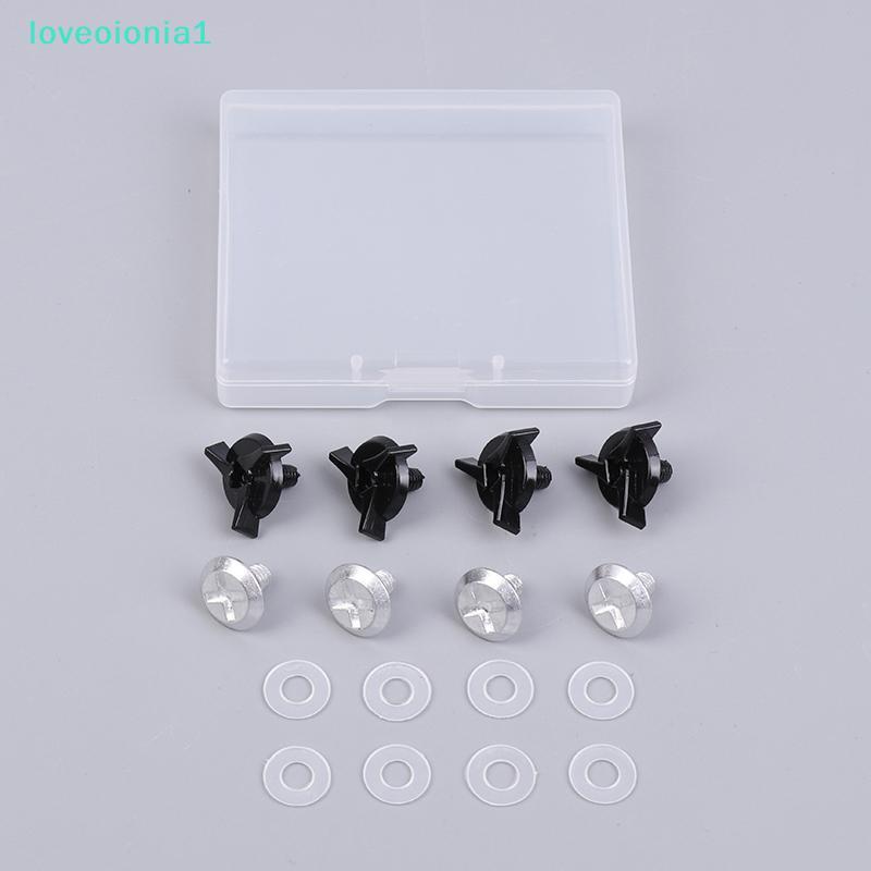 loveoionia1 8 ชิ้น/เซ็ต Motocross หมวกอุปกรณ์เสริมสกรูสกรูพิเศษสําหรับ Off Roads หมวกกันน็อคอลูมิเนี