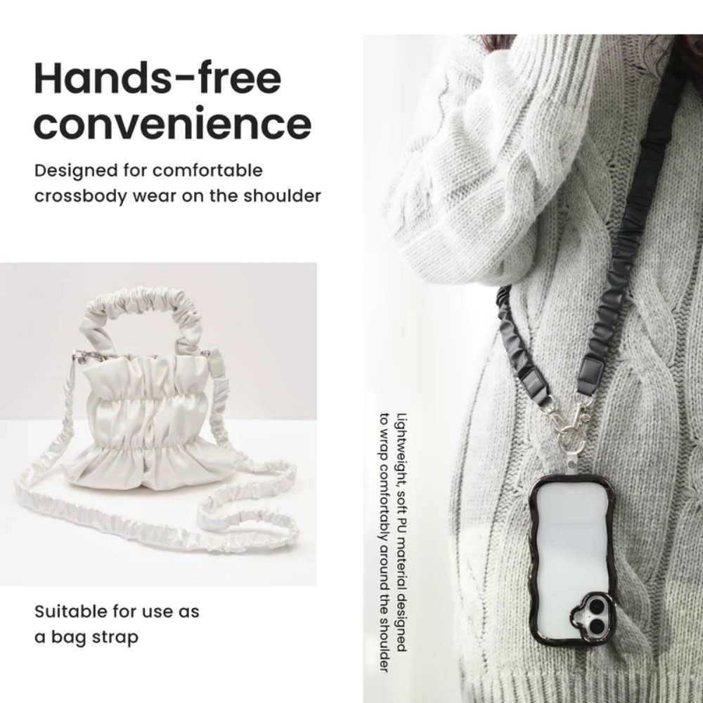 iFace BeBling Shoulder Strap with Strap Holder สายคล้องโทรศัพท์ แบบสะพายไหล่ ดีไซน์แฟชั่นสุดเท่