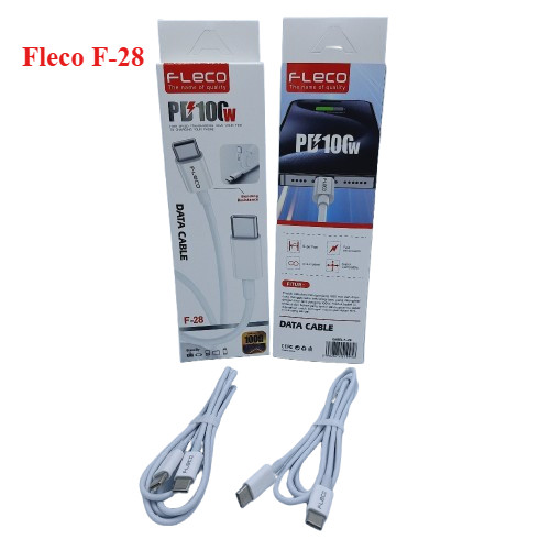 FLECO F-28 Type C to C Data Cable Fast Charging FLECO F28 ยาว 1 เมตร