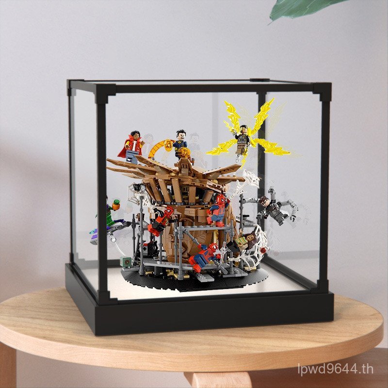 โลหะผสมการจัดเก็บพลังงาน76261แสดงอะคริลิเลโก้ซูเปอร์กล่องที่เหมาะสมกรอบฮีโร่แสดงการ์ตูนเดอร์แมน เอสเ