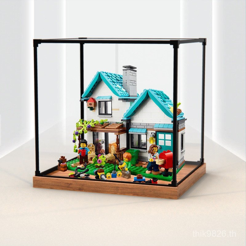 เหมาะสําหรับของเล่น Hand-Made กล่องแบบบูรณาการกรอบกล่องป้องกันฝุ่นโลหะผสมสบายอะคริลิคสูง 31139 Villa