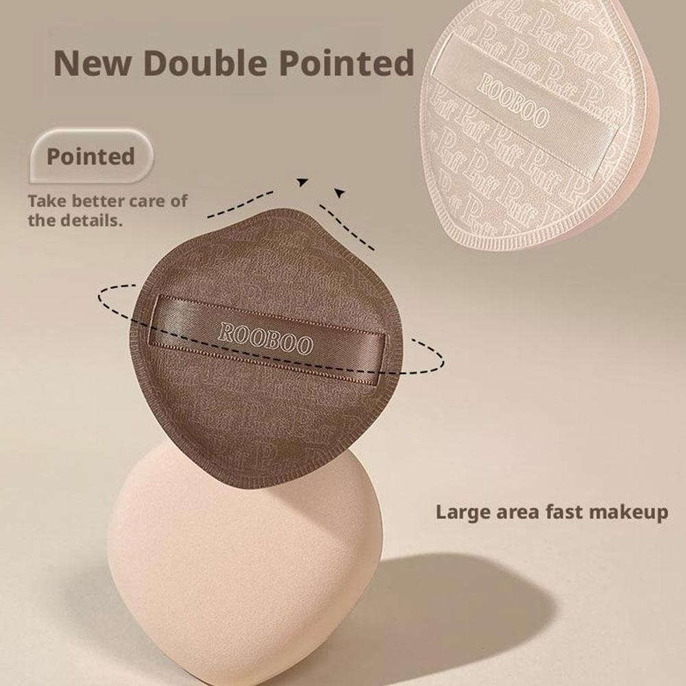 Rooboo Cotton Candy Big Puff เปียกและแห้ง Dual Use Water Air Cushion ฟองน้ําพัฟ Drop H0e9