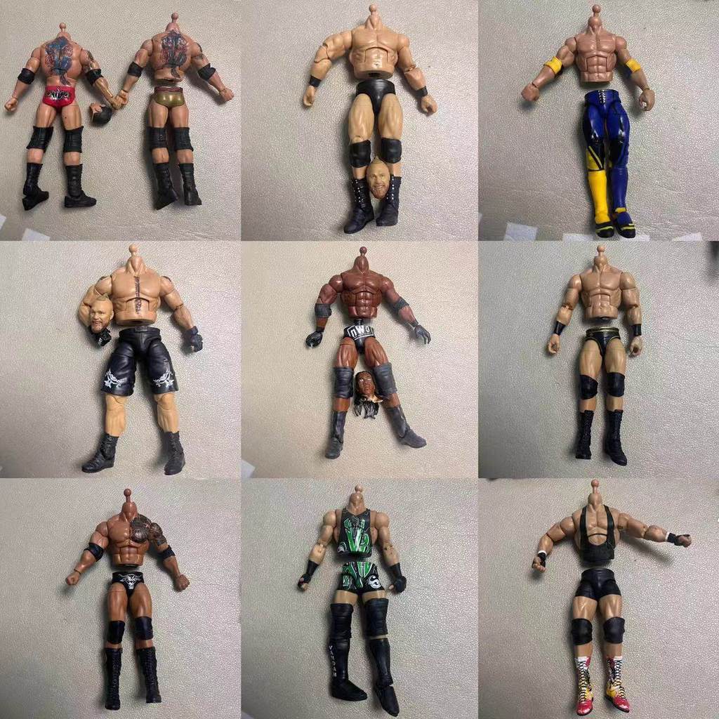 WWE Ring Wrestling Wrestler Doll Body เอวเสาหัก Booker T Raymond Logan Paul