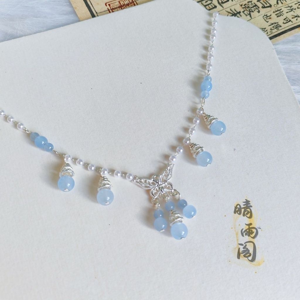 สร้อยคอโบราณสไตล์ฮั่นฟู่จาก Sunny Rain Pavilion