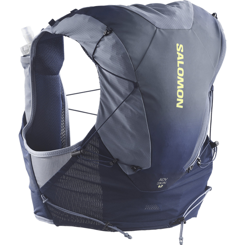SALOMON ADV SKIN 12 GRADIENT Unisex Running Vest เป้น้ำวิ่งเทรล + ขวดน้ำนิ่ม 500ml x 2 ขวด Official Store — صورة 5