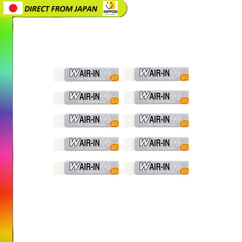 【From Japan】
Plus Double Air-in Eraser Mark Sheet White 16g Pack of 10 ER-060WN 36-938 Ideal for Pre