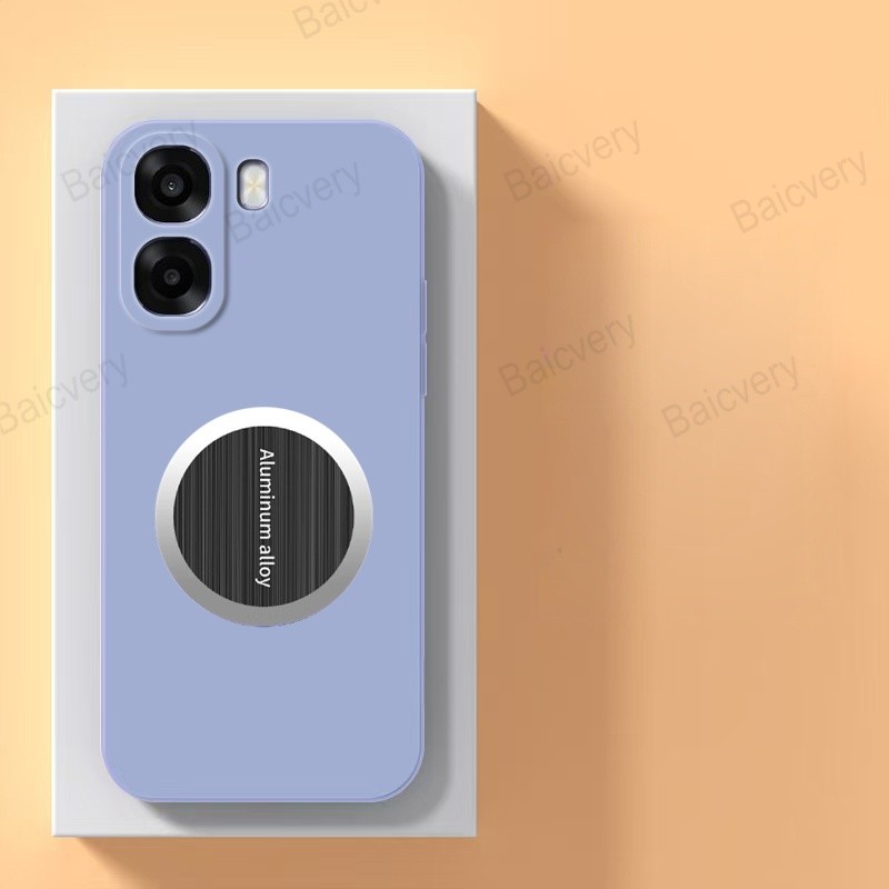 เคสโทรศัพท์ด้านหลังสําหรับ OPPO A6X 4G CPH2819 Matte สําหรับ A6X 5G แม่เหล็กสติกเกอร์กาวด้วยตนเอง