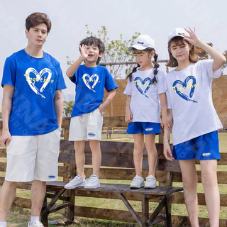 🔥RINA STUDIO🔥 ชุดครอบครัว 2025 ใหม่ เสื้อคู่แม่ลูก เสื้อยืดแขนสั้น เสื้อเด็ก เนื้อผ้าสบาย เบาเย็น สไตล์เกาหลี#0630