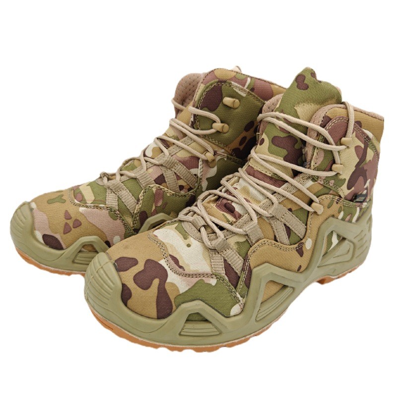 Mi Mid-Top High-Top Military Fan Combat Boots Outdoor Combat Training Hiking Shoes Military Fan Tact
