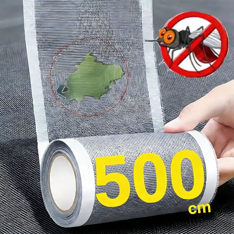 5M เทปกาวซ่อมแซมมุ้งลวดหน้าต่างแบบติดแน่น / สติกเกอร์ซ่อมแซมตาข่ายกันยุงแบบติดแน่น 1/2/4 ม้วน