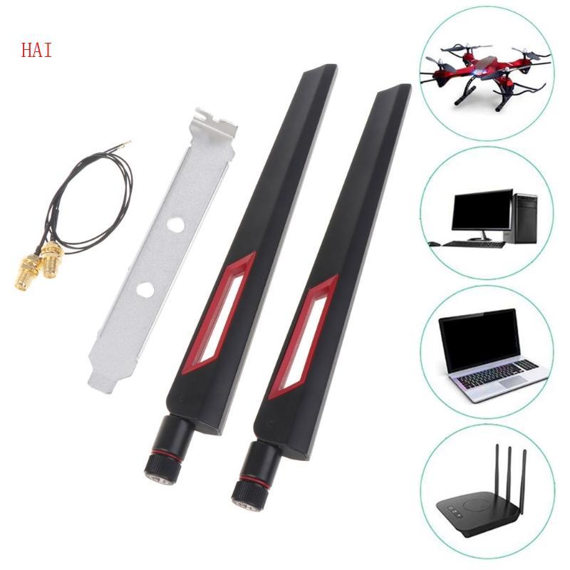 HAI MHF4 ถึง SMA เสาอากาศหญิงสาย WiFi สําหรับ 7260NGW 7265NGW 8260NGW